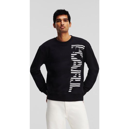 Vertical Karl Logo Sweatshirt, Man, , Size: XS - Karl Lagerfeld - Modalova