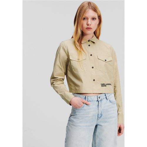 Klj Cropped Shirt, Woman, , Size: XL - KL Jeans - Modalova