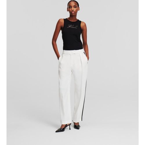 Contrast Paneled Tailored Pants, Woman, /, Size: 38 - Karl Lagerfeld - Modalova