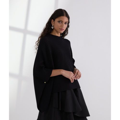 Rib-knit Poncho, , , Taille: L - Karl Lagerfeld - Modalova