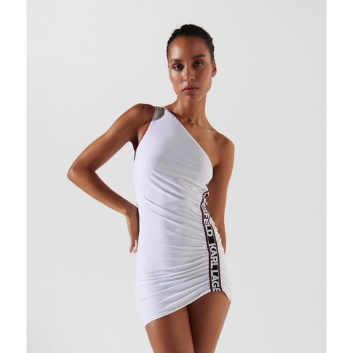 One Shoulder Karl Logo Dress, Woman, , Size: S - Karl Lagerfeld - Modalova