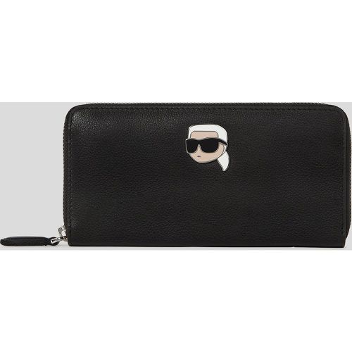 Ikon Pebble Continental Wallet, Woman, , Size: One size - Karl Lagerfeld - Modalova