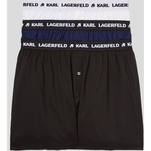 Karl Logo Woven Boxer Shorts – 3 Pack, Man, , Size: S - Karl Lagerfeld - Modalova