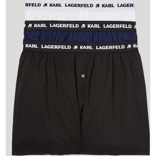 Karl Logo Woven Boxer Shorts – 3 Pack, Man, , Size: XS - Karl Lagerfeld - Modalova