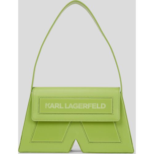 Ikon K Medium Leather Shoulder Bag, Woman, , Size: One size - Karl Lagerfeld - Modalova