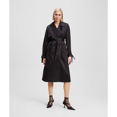 Fluid Trench Coat, Woman, , Size: 38 - Karl Lagerfeld - Modalova