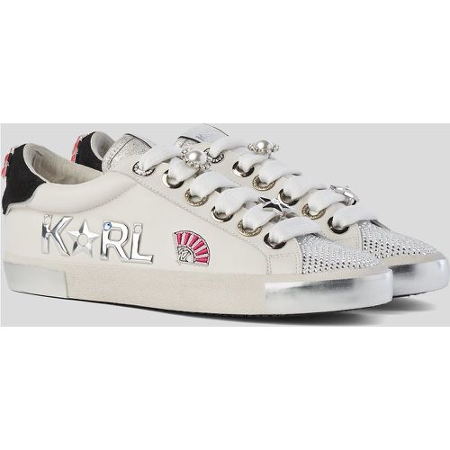 Skool Karl Fan Patch Sneakers, Woman, , Size: 35 - Karl Lagerfeld - Modalova