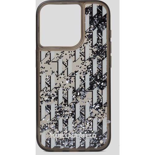 Kl Monogram Glitter Iphone 16 Pro Case, Woman, , Size: One size - Karl Lagerfeld - Modalova