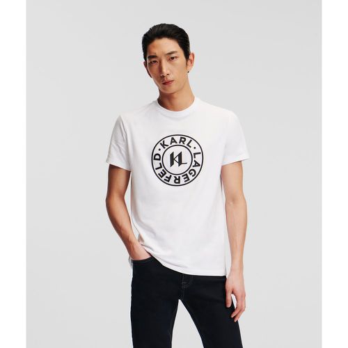 Circle Logo T-shirt, Man, , Size: M - Karl Lagerfeld - Modalova