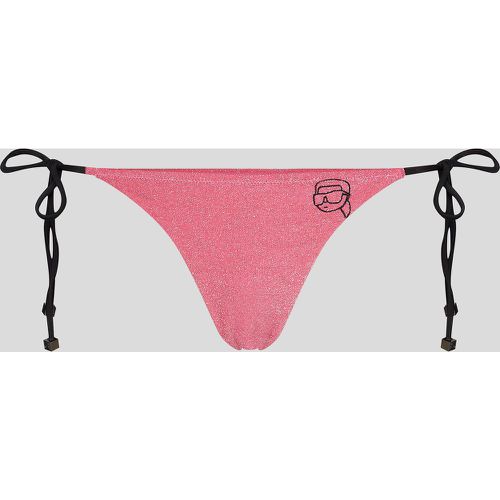 Karl Ikonik Lurex String Bikini Bottoms, Woman, , Size: M - Karl Lagerfeld - Modalova
