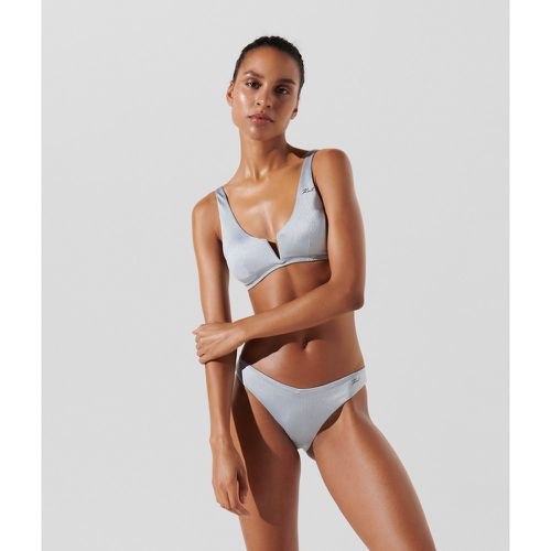 Metallic Bikini Top, Woman, , Size: XL - Karl Lagerfeld - Modalova