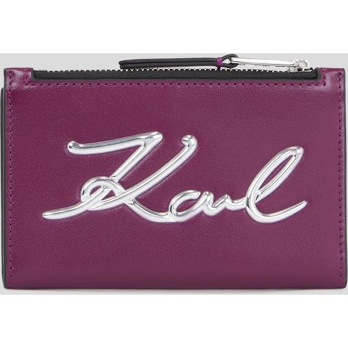 K/signature Folded Cardholder, Woman, , Size: One size - Karl Lagerfeld - Modalova