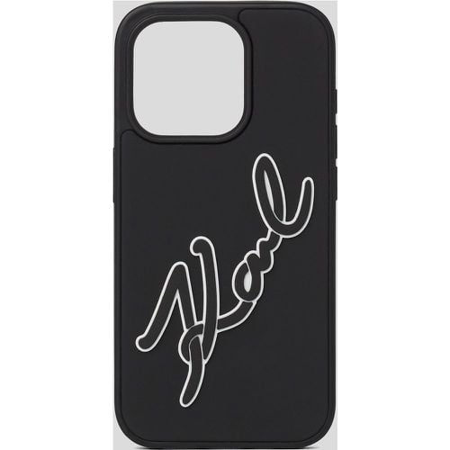 K/signature Rubber Iphone 16 Pro Case, Woman, , Size: One size - Karl Lagerfeld - Modalova