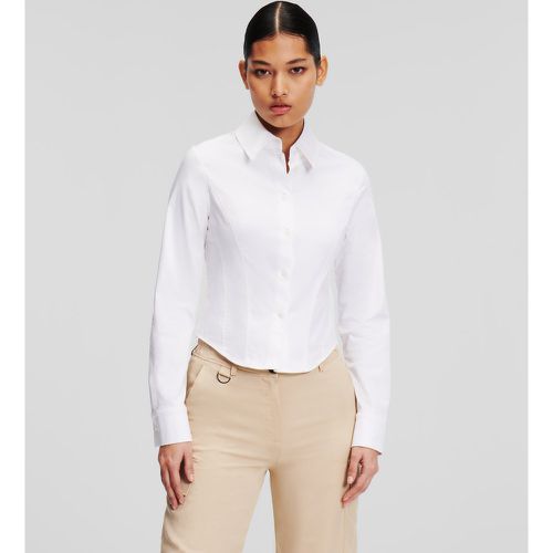 Fitted Poplin Shirt, Woman, , Size: 38 - Karl Lagerfeld - Modalova