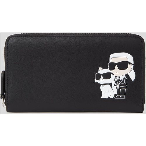 K/ikonik Leather Continental Wallet, Woman, , Size: One size - Karl Lagerfeld - Modalova