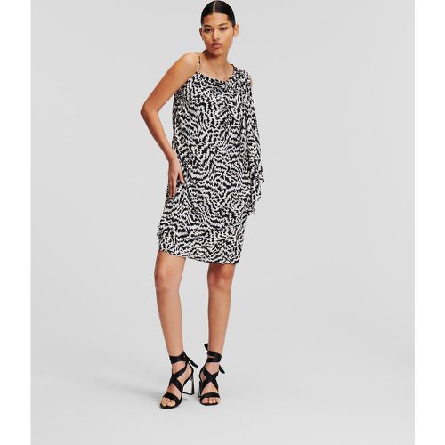 Zebra-print Asymmetric Dress, Woman, /, Size: 38 - Karl Lagerfeld - Modalova