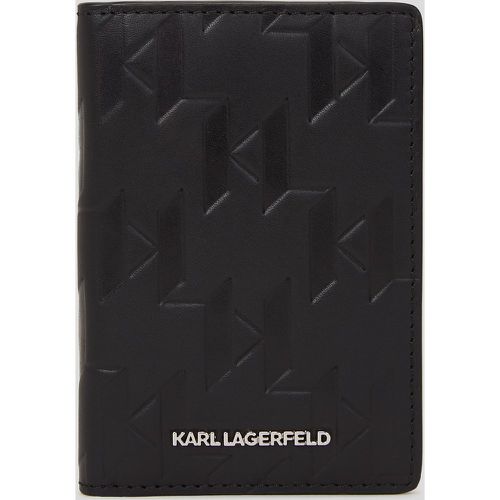 K/loom Leather Card Holder, Man, , Size: One size - Karl Lagerfeld - Modalova
