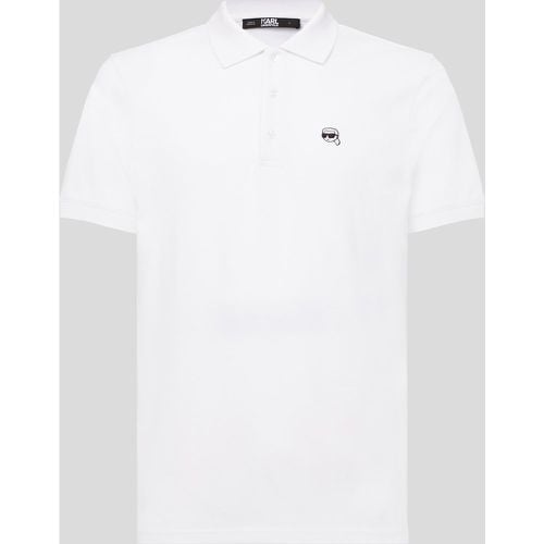 Karl Ikon Patch Polo, Man, , Size: L - Karl Lagerfeld - Modalova