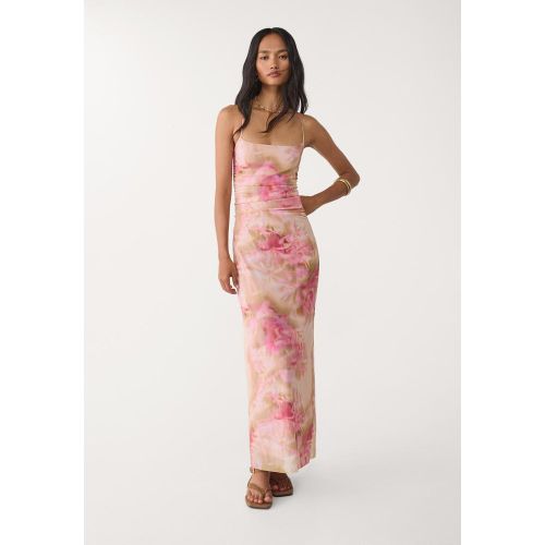 Robe midi en tulle imprimé XS - Stradivarius - Modalova