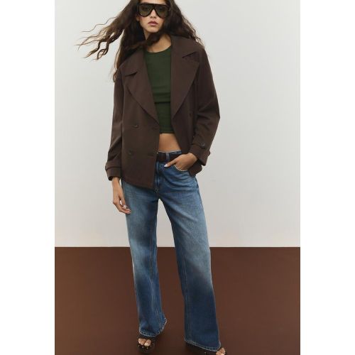 Trench fluide court ceinture XS - Stradivarius - Modalova