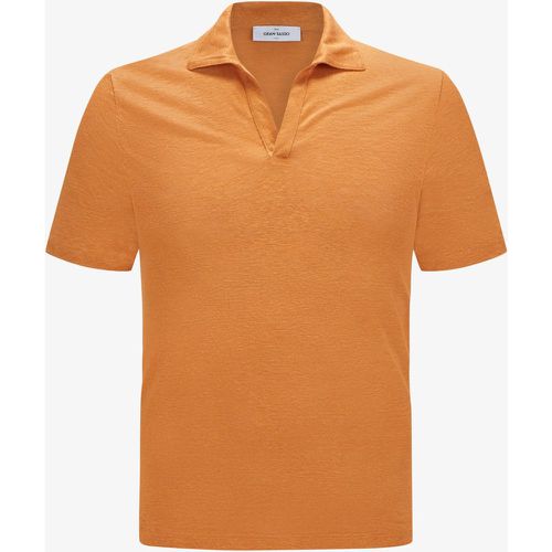 Leinen-Polo-Shirt | Herren (50) - Gran Sasso - Modalova