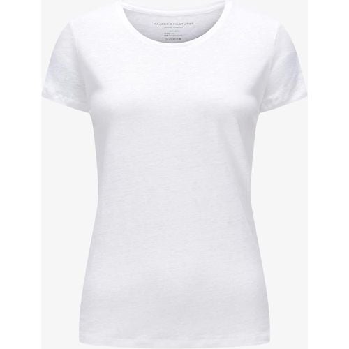 Leinen T-Shirt | Damen (XL) - majestic filatures - Modalova