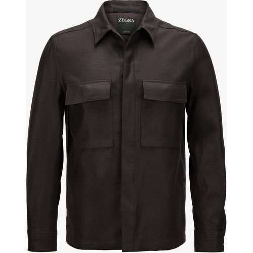 Oasi Leinen-Shirtjacket Zegna - Zegna - Modalova