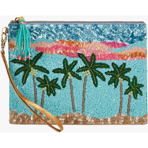 Palm Trees Pailletten-Necessaire - Olivia Dar - Modalova