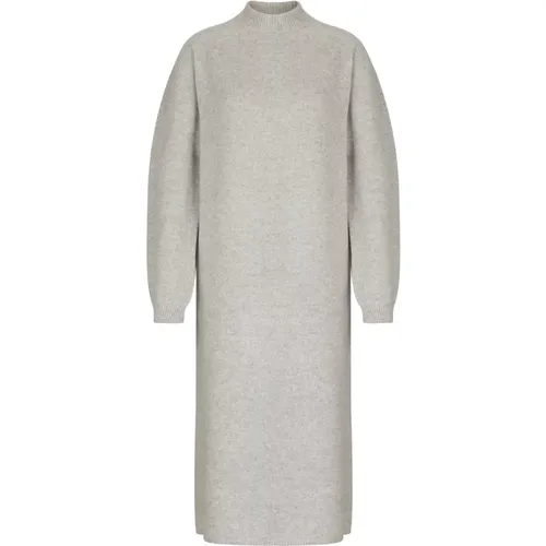 Turtle Neck Strickkleid Voluminöse Ärmel , Damen, Größe: S - drykorn - Modalova