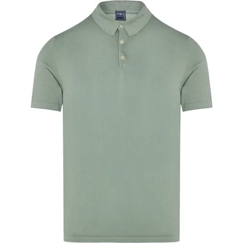 Giza cotton polo shirt , male, Sizes: L - Fedeli - Modalova