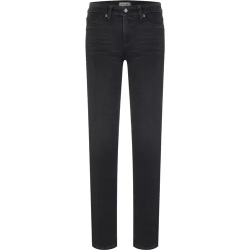 Dark Denim Straight-Leg Jeans , female, Sizes: L, 2XL - CAMBIO - Modalova