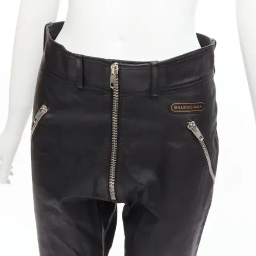 Pre-owned Leather bottoms , female, Sizes: M - Balenciaga Vintage - Modalova