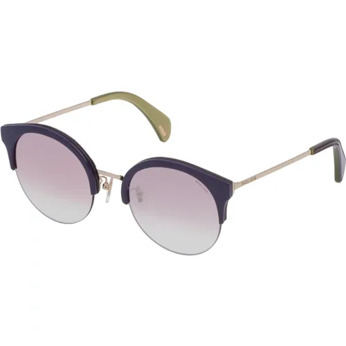 Stilvolle Violette Spiegel Sonnenbrille , Damen, Größe: 61 MM - Police - Modalova