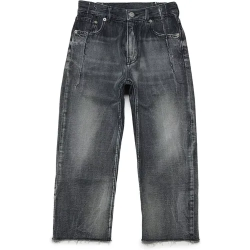 Schwarze Denim-Jeans mit Farbverlauf - MM6 Maison Margiela - Modalova