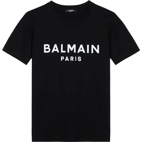 Short Sleeve Crew Neck T-Shirt , male, Sizes: M, S - Balmain - Modalova