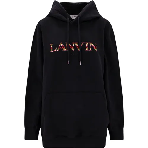 Cozy Curb Logo Sweatshirt , female, Sizes: S - Lanvin - Modalova