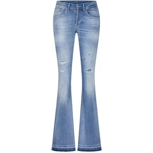 Flared Jeans with 5-Pocket Style , female, Sizes: W27, W30, W26, W28, W31 - Dondup - Modalova