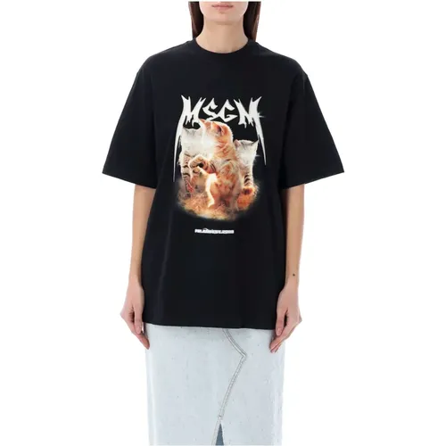 T-Shirts , female, Sizes: S, XS, M - Msgm - Modalova
