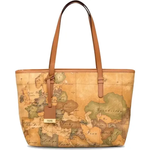 Klassische Geo-Print-Schultertasche - Alviero Martini 1a Classe - Modalova