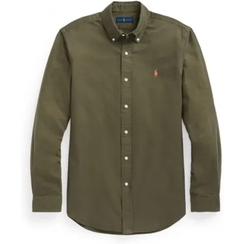 Slim Oxford Shirt with Embroidered Logo , male, Sizes: S, XL, 2XL, M, L - Polo Ralph Lauren - Modalova