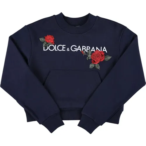 Mädchenbekleidung Strickwaren Blau Aw23 - Dolce & Gabbana - Modalova