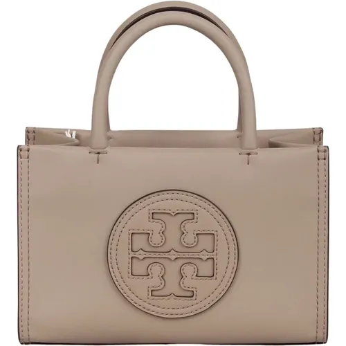 Logo-Appliqué Tote Bag with Double T Motif , female, Sizes: ONE SIZE - TORY BURCH - Modalova