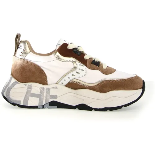 Beige Clubs Sneakers für Frauen , Damen, Größe: 39 EU - Voile blanche - Modalova