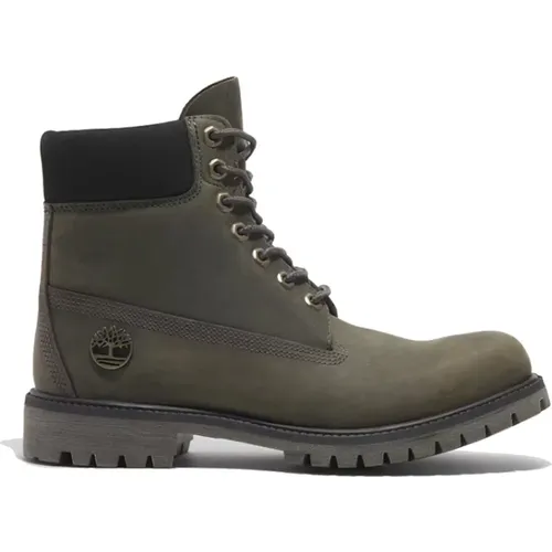 Waterproof Premium Lace-Up Boot (Grey) , male, Sizes: 8 UK, 6 UK, 9 1/2 UK, 10 UK, 9 UK, 7 UK, 11 UK - Timberland - Modalova