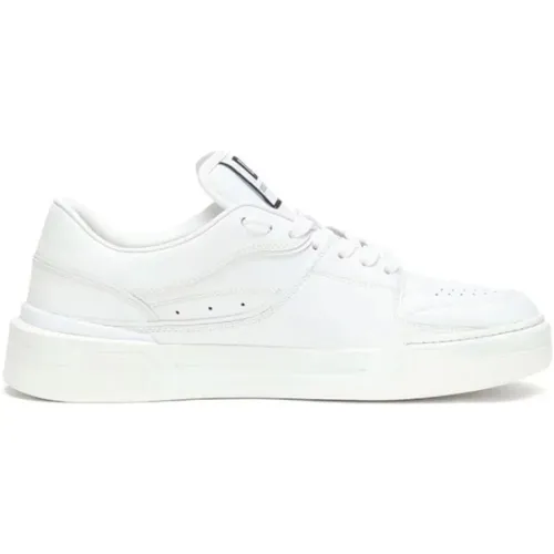 Leather Sneakers with Logo Details , male, Sizes: 11 UK, 8 UK, 9 UK, 8 1/2 UK, 10 1/2 UK - Dolce & Gabbana - Modalova