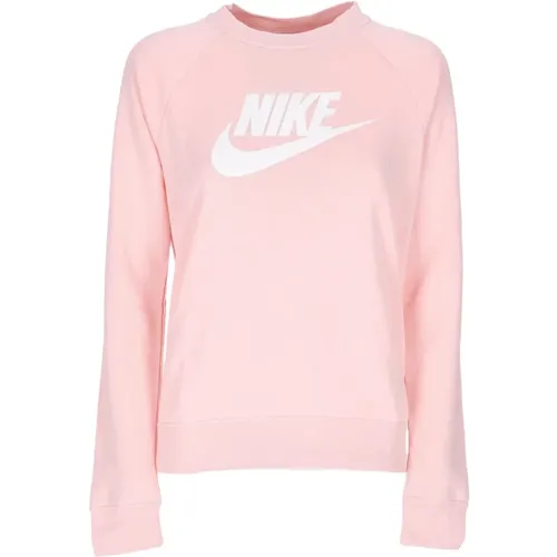 Essential Crew Hybrid Sweatshirt Atmosphere/White , female, Sizes: M, L, S - Nike - Modalova