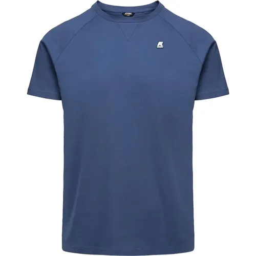 Stylish Indigo T-Shirt for Men , male, Sizes: M, S, L - K-way - Modalova