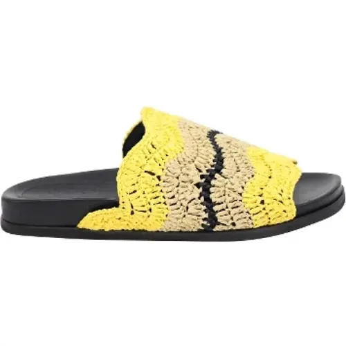 Pre-owned Fabric sandals , female, Sizes: 4 1/2 UK - Marni Pre-owned - Modalova