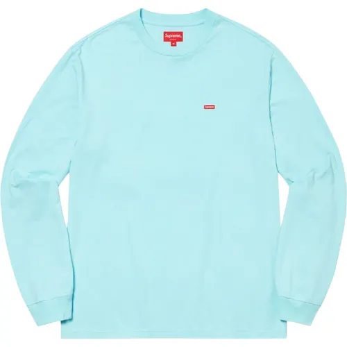 Limited Edition Cyan Long Sleeve Tee , male, Sizes: S - Supreme - Modalova