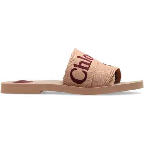 Woody` Slides , Damen, Größe: 40 EU - Chloé - Modalova